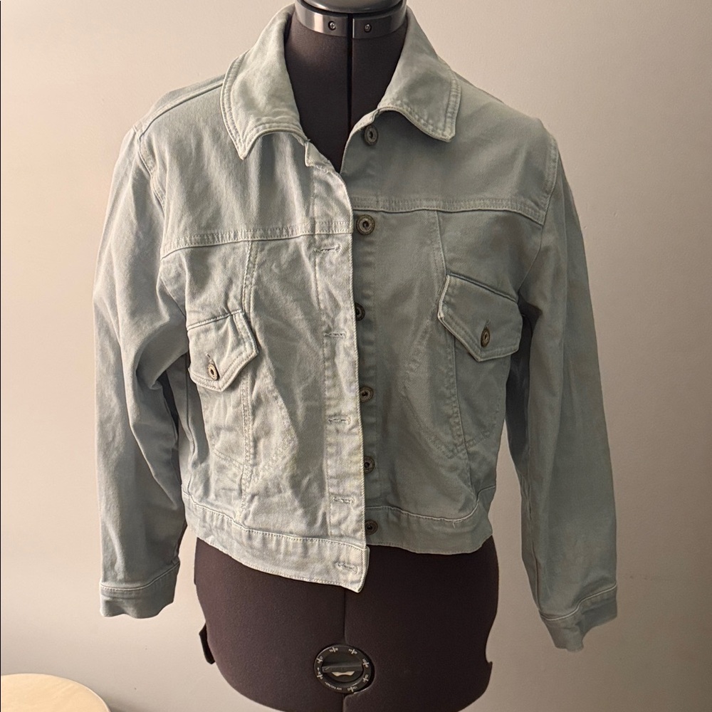 Zara Women's Faded Blue Jean Jacket